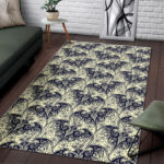 Cobweb Halloween Bat Pattern Print Sillvela Area Rug