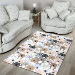 Colorful Koala Pattern Print Sillvela Area Rug