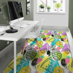 Colorful Mix Fruit Pineapple Hawaiian Print Sillvela Area Rug