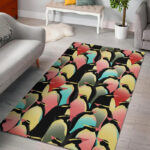 Colorful Penguin Pattern Print Sillvela Area Rug