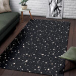 Constellation Star Print Pattern Sillvela Area Rug