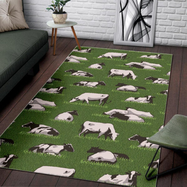 Cow Farm Pattern Print Sillvela Area Rug