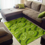Cucumber Pickle Pattern Print Sillvela Area Rug