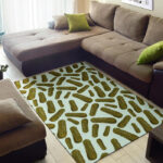 Cucumber Pickle Print Pattern Sillvela Area Rug