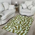 Cucumber Pickle Print Pattern Sillvela Area Rug