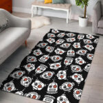 Cyborg Robot Print Pattern Sillvela Area Rug