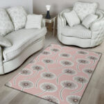 Dandelion Pattern Print Sillvela Area Rug