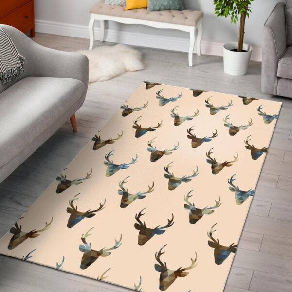 Deer Pattern Print Sillvela Area Rug