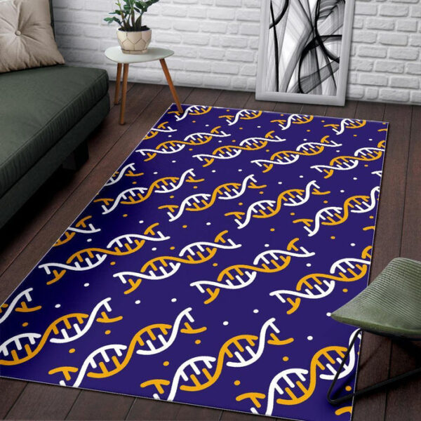 Dna Print Pattern Sillvela Area Rug