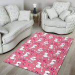 Dog Poodle Pattern Print Sillvela Area Rug