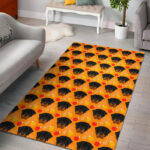 Dog Rottweiler Pattern Print Sillvela Area Rug