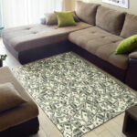 Dollar Money Pattern Print Sillvela Area Rug