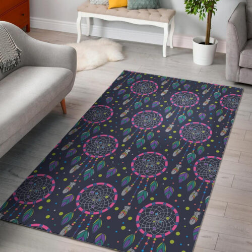 Dream Catcher Vintage Feather Sillvela Area Rug
