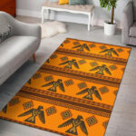 Eagle Aztec Pattern Print Sillvela Area Rug