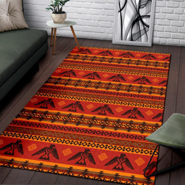 Eagle Native American Pattern Print Sillvela Area Rug