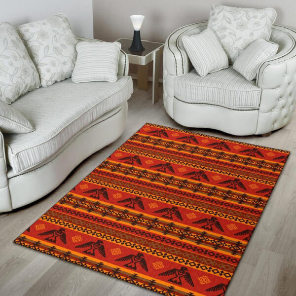 Eagle Native American Pattern Print Sillvela Area Rug