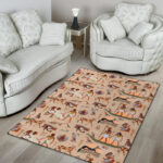 Egyptian Print Pattern Sillvela Area Rug