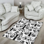 Evil Eye Hamsa Hand Pattern Print Sillvela Area Rug