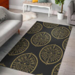 Evil Eye Pattern Print Sillvela Area Rug