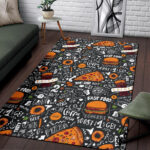 Fastfood Print Pattern Sillvela Area Rug