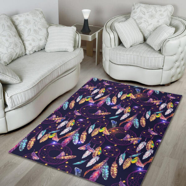 Feather Dream Catcher Vintage Sillvela Area Rug