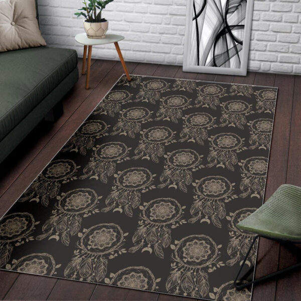 Feather Vintage Dream Catcher Sillvela Area Rug