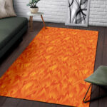 Flame Fire Pattern Print Sillvela Area Rug
