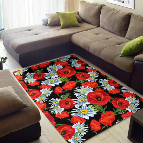 Floral-Red-Poppy-Pattern-Print-Floor-Mat-2_700x700