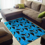 Flying Eagle Pattern Print Sillvela Area Rug