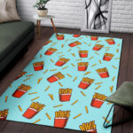 French Fries Print Pattern Sillvela Area Rug