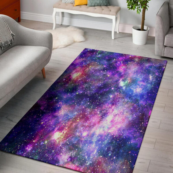 Galaxy Night Print Sillvela Area Rug