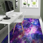 Galaxy Night Print Sillvela Area Rug