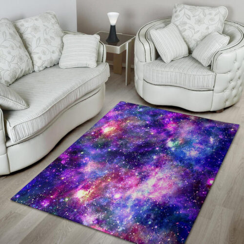 Galaxy Night Print Sillvela Area Rug