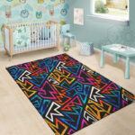 Geometric Print Sillvela Area Rug