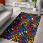 Geometric Print Sillvela Area Rug