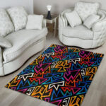 Geometric Print Sillvela Area Rug