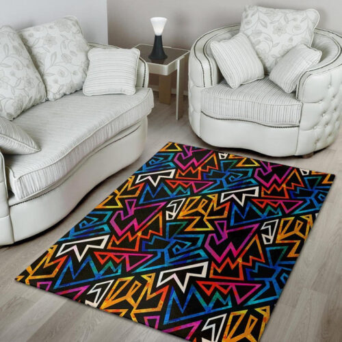 Geometric Print Sillvela Area Rug