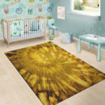 Gold Tie Dye Sillvela Area Rug