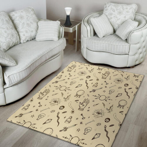 Gothic Witch Sillvela Area Rug