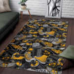 Graffiti Spray Pattern Print Sillvela Area Rug