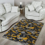 Graffiti Spray Pattern Print Sillvela Area Rug