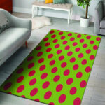 Green And Red Polka Dot Sillvela Area Rug