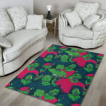 Halloween Zombie Pattern Print Sillvela Area Rug