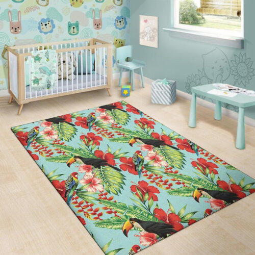Hawaiian-Bird-Floral-Print-Floor-Mat-2_700x700