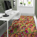 Hippie Trippy Sillvela Area Rug