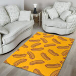 Hot Dog Pattern Print Sillvela Area Rug