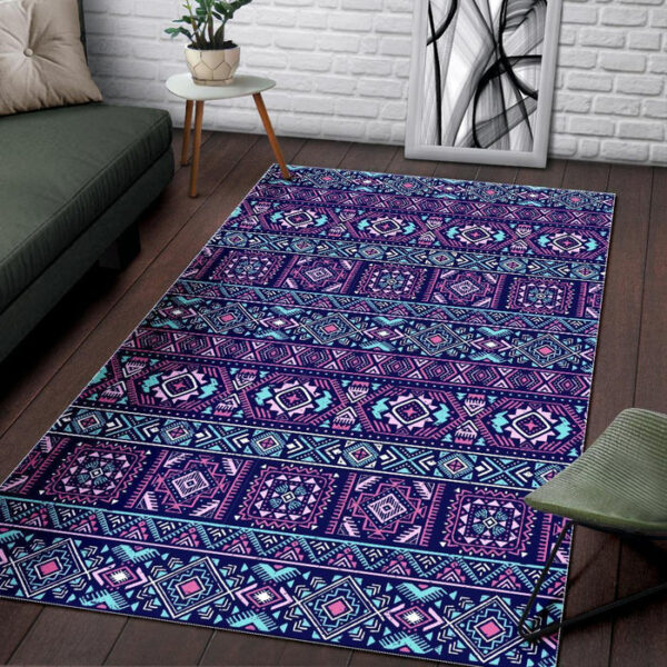 Indians Tribal Native Navajo American Aztec Print Sillvela Area Rug