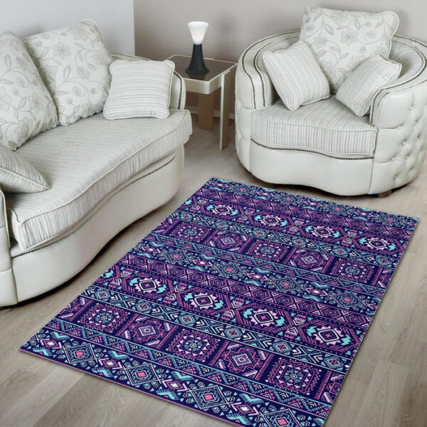 Indians Tribal Native Navajo American Aztec Print Sillvela Area Rug