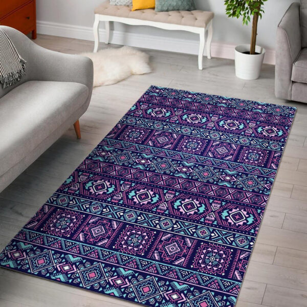 Indians Tribal Native Navajo American Aztec Print Sillvela Area Rug
