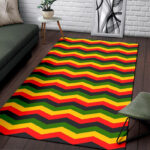 Jamaican Print Pattern Sillvela Area Rug